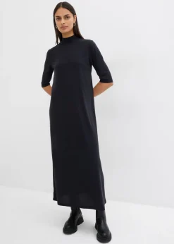 Online Vestido largo en mezcla de modal Mujer Esenciales|Vestidos