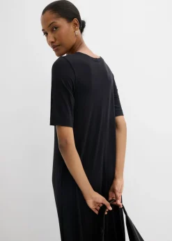 Online Vestido largo en mezcla de modal Mujer Esenciales|Vestidos