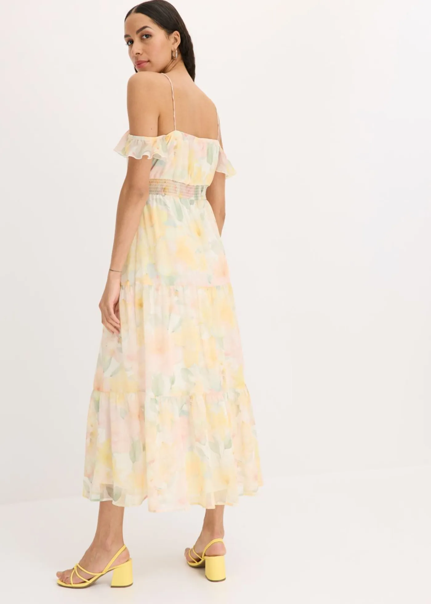 Vestido largo estampado Mujer Vestidos