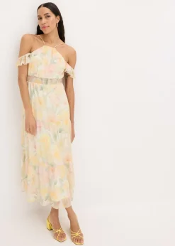 Vestido largo estampado Mujer Vestidos