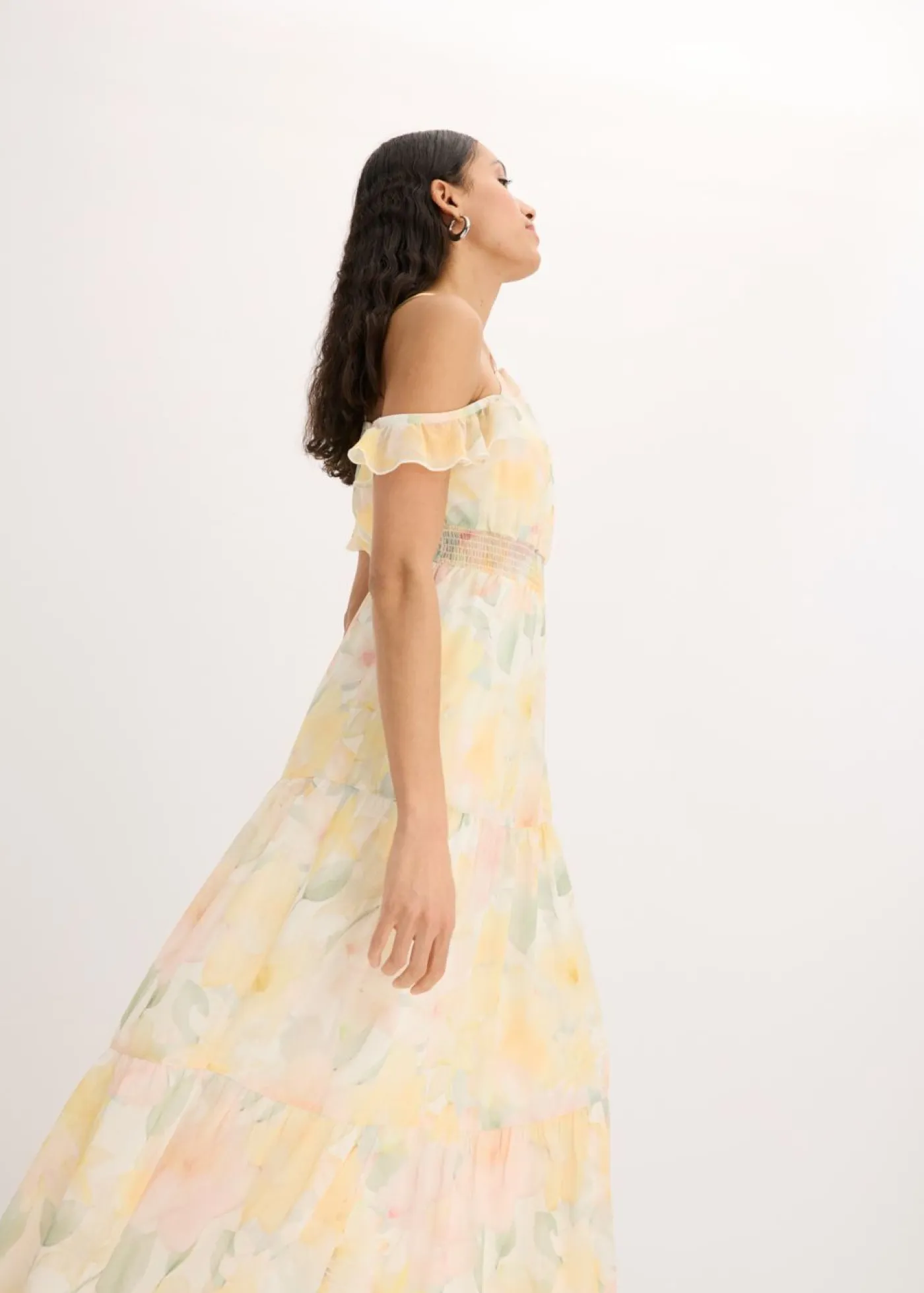 Vestido largo estampado Mujer Vestidos