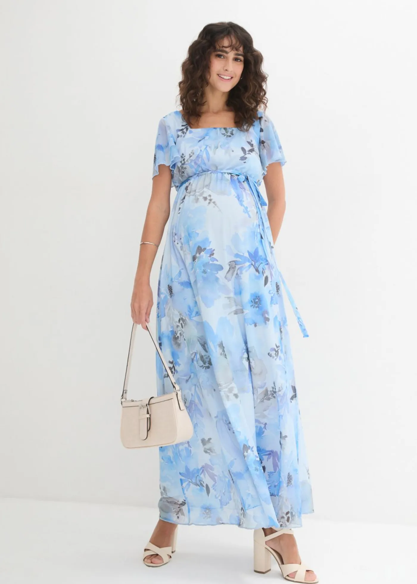 Clearance Vestido largo premamá de malla delicada Mujer Premamá