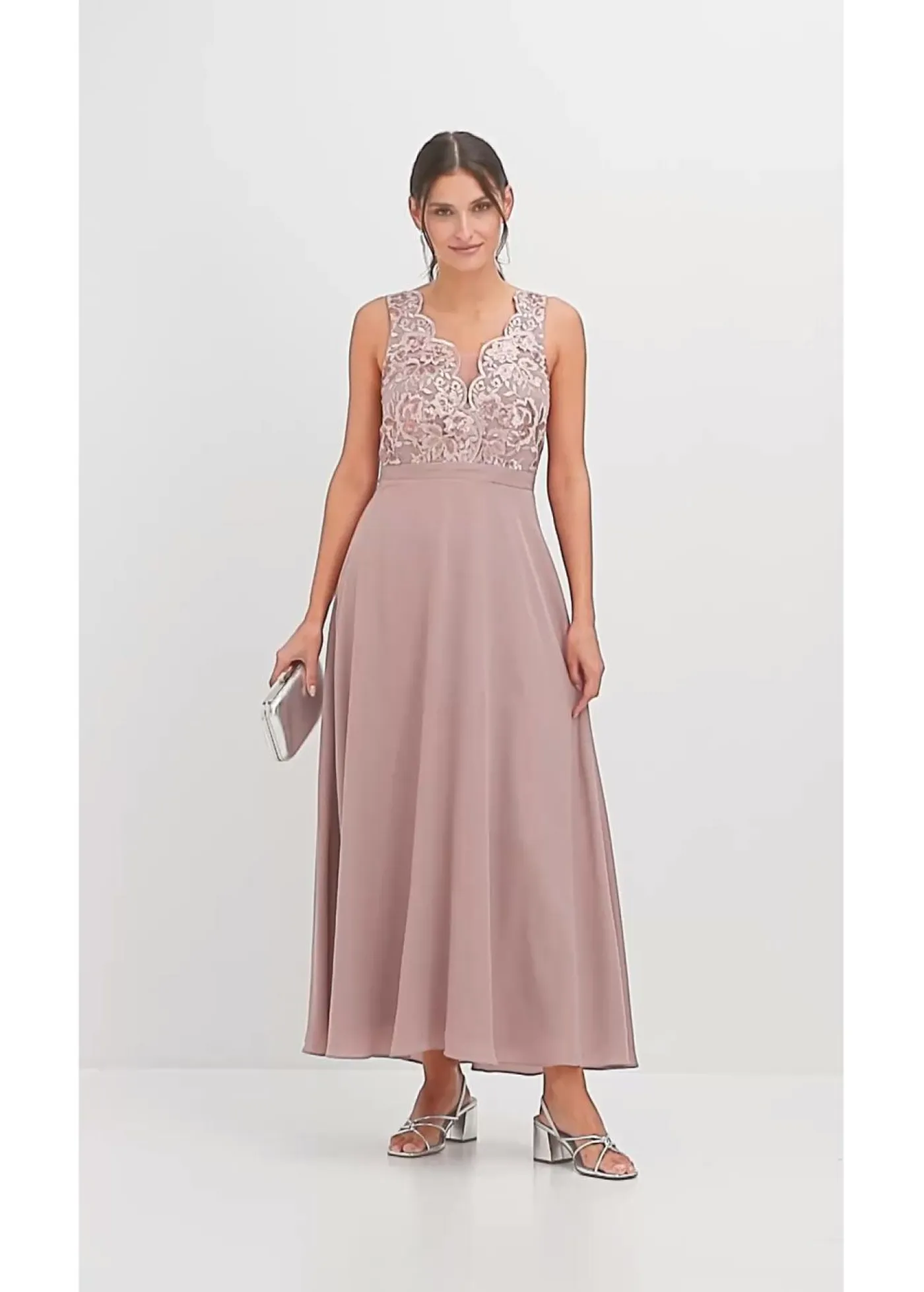 Best Vestido maxi con bordado de lentejuelas Mujer Vestidos|Ropa Elegante