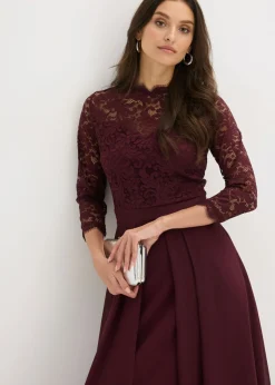 Hot Vestido maxi con encaje Mujer Vestidos|Tallas Pequeñas