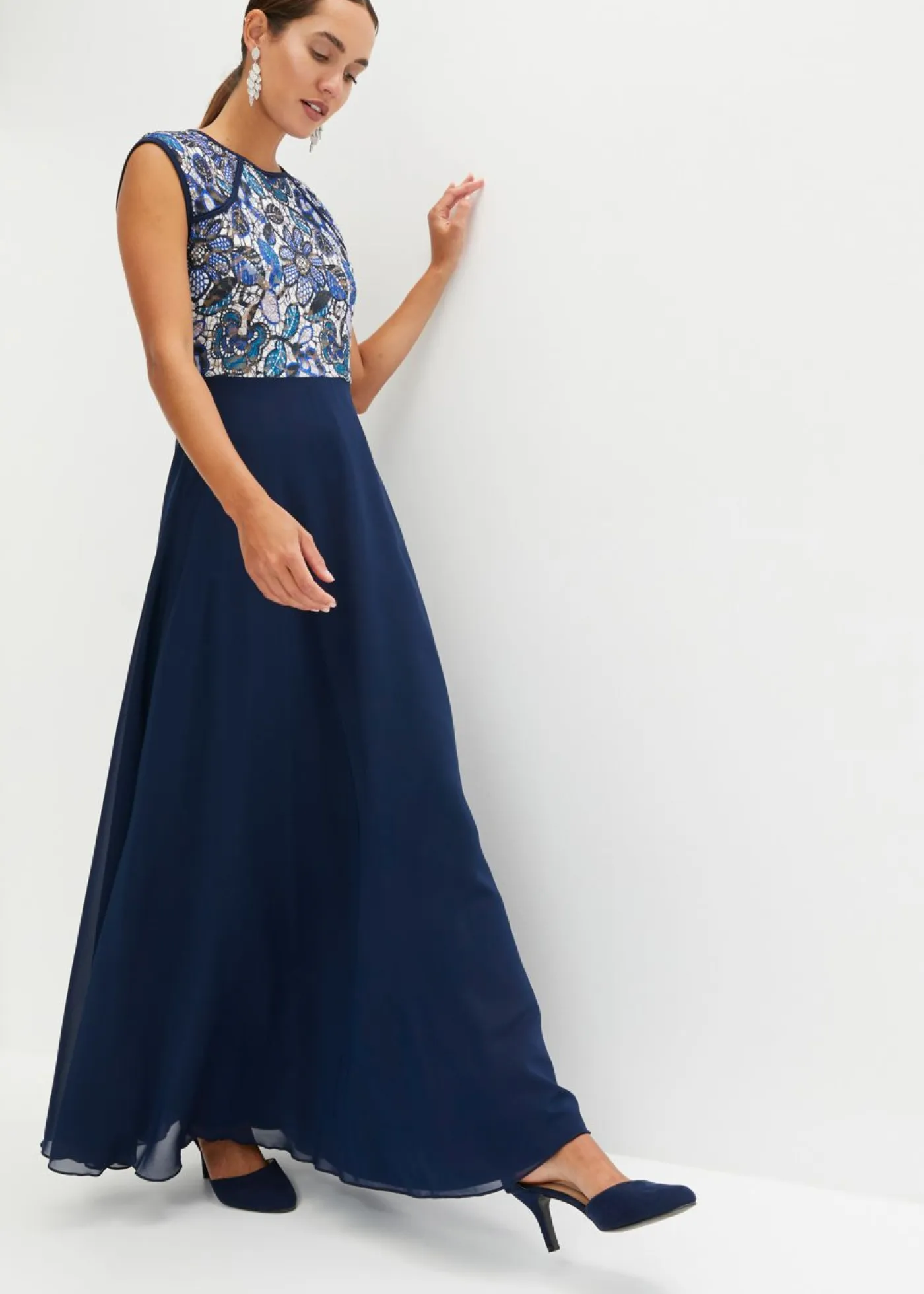 Discount Vestido maxi con encaje Mujer Vestidos|Ropa Elegante