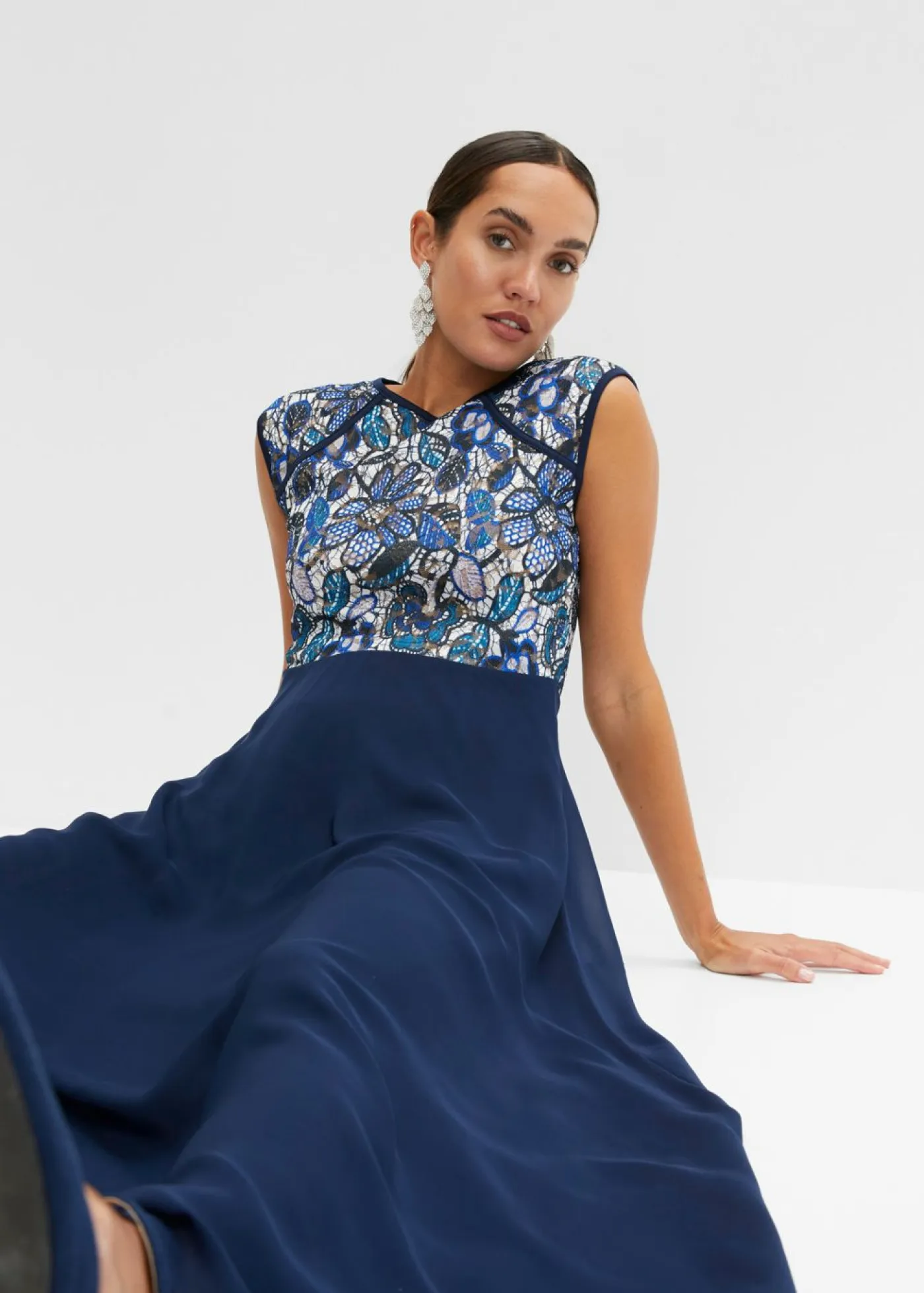Discount Vestido maxi con encaje Mujer Vestidos|Ropa Elegante
