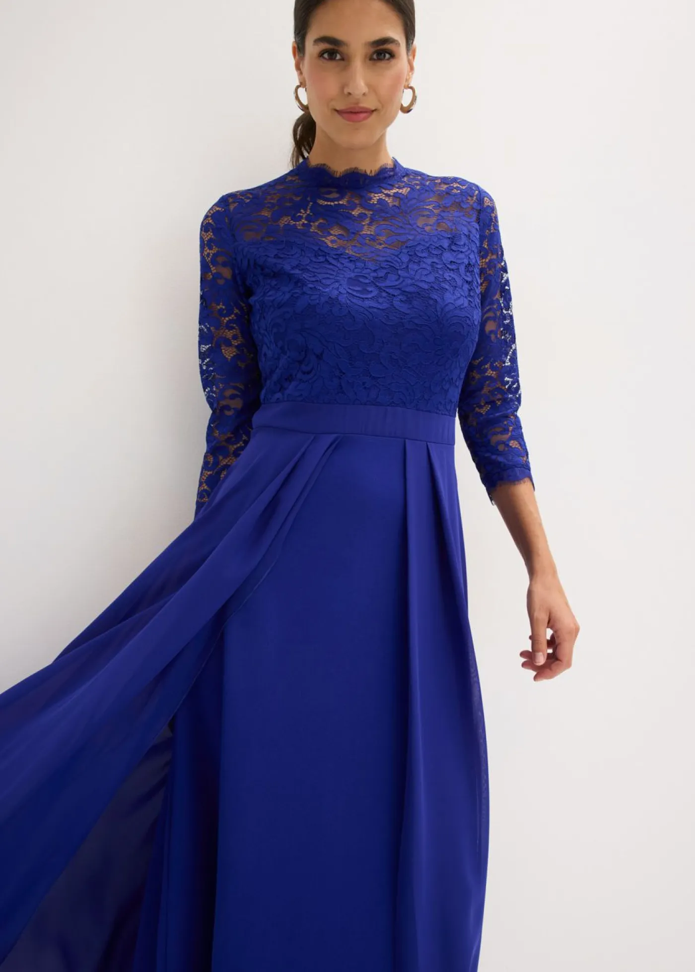 New Vestido maxi con encaje Mujer Vestidos|Tallas Pequeñas