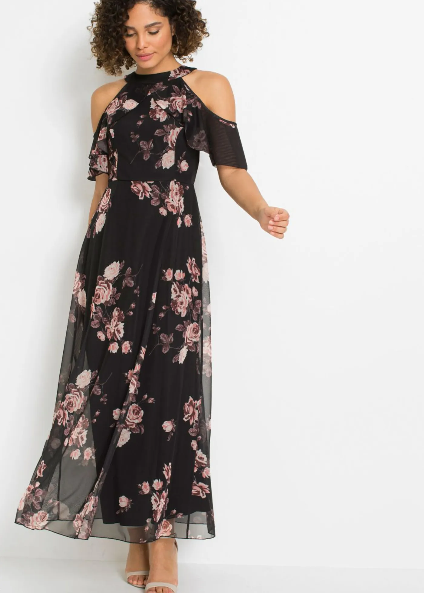 Best Vestido maxi de malla Mujer Vestidos