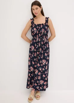Online Vestido maxi de mezcla de viscosa fluida Mujer Vestidos