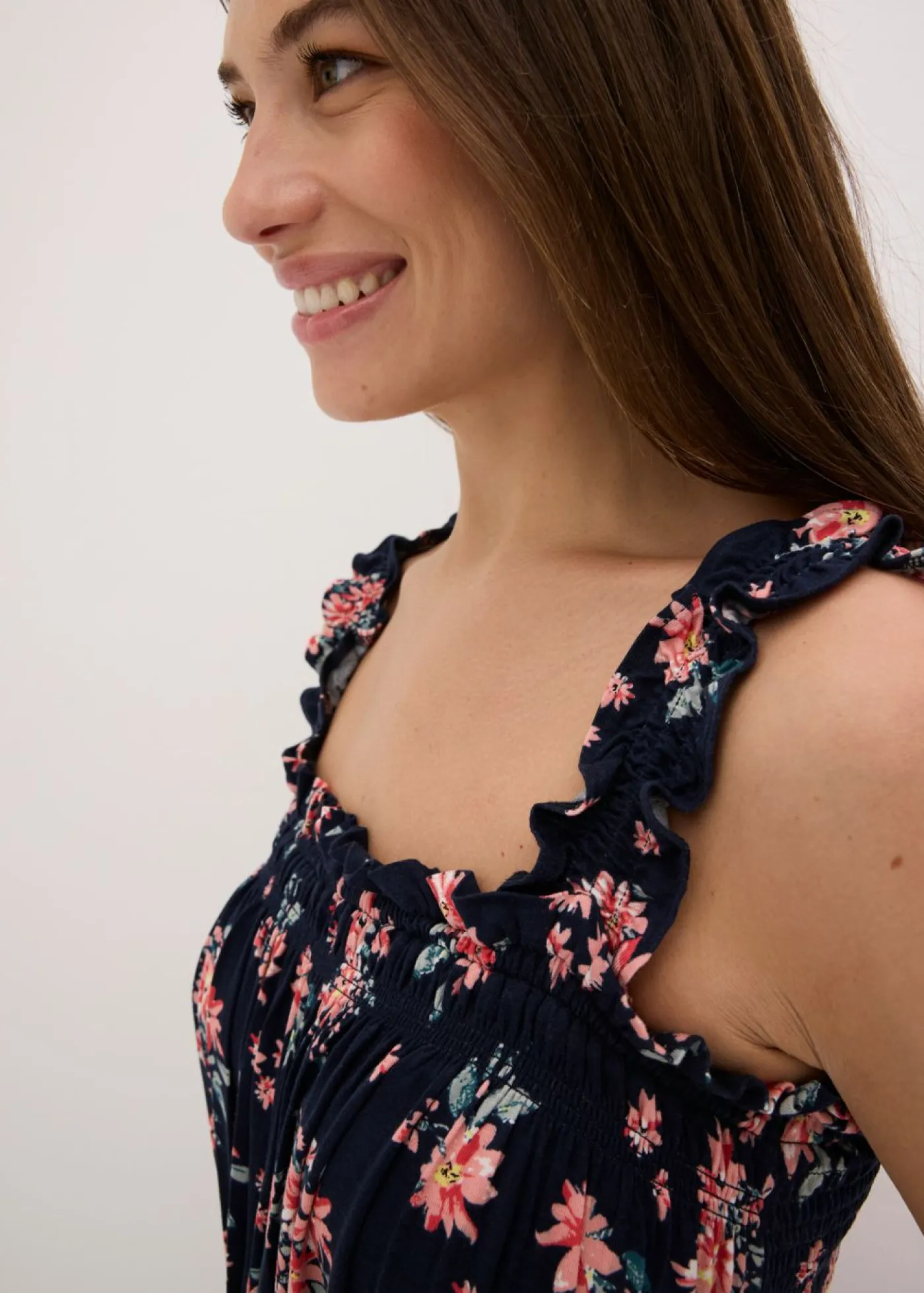Online Vestido maxi de mezcla de viscosa fluida Mujer Vestidos