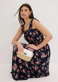 Online Vestido maxi de mezcla de viscosa fluida Mujer Vestidos