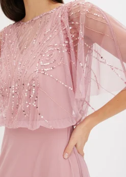 Outlet Vestido maxi de tul fino con bordado de lentejuelas Mujer Ropa Elegante