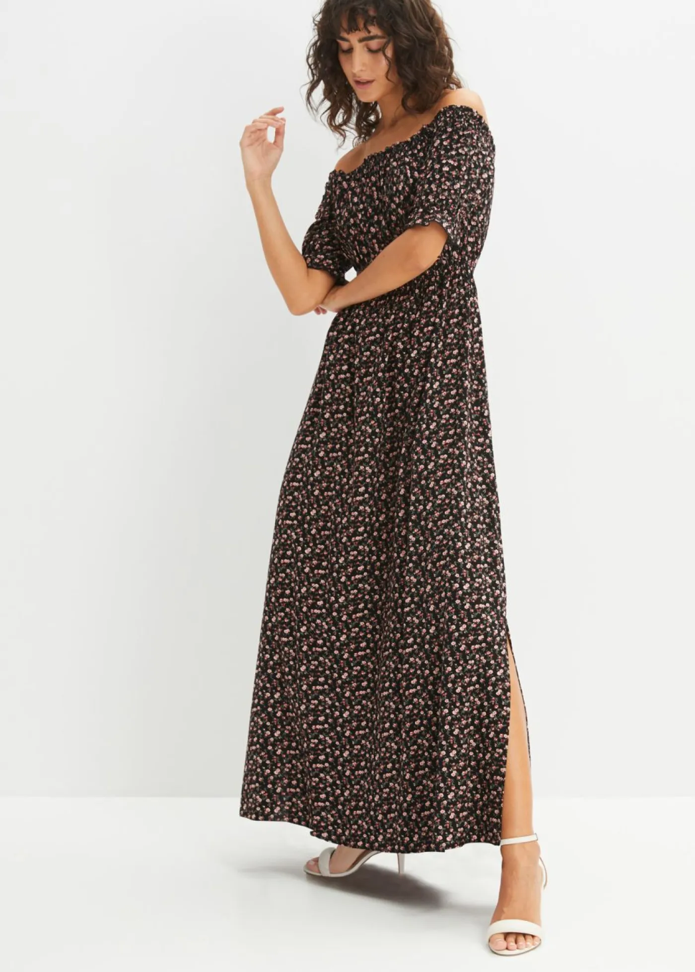 Online Vestido maxi de viscosa pura Mujer Vestidos