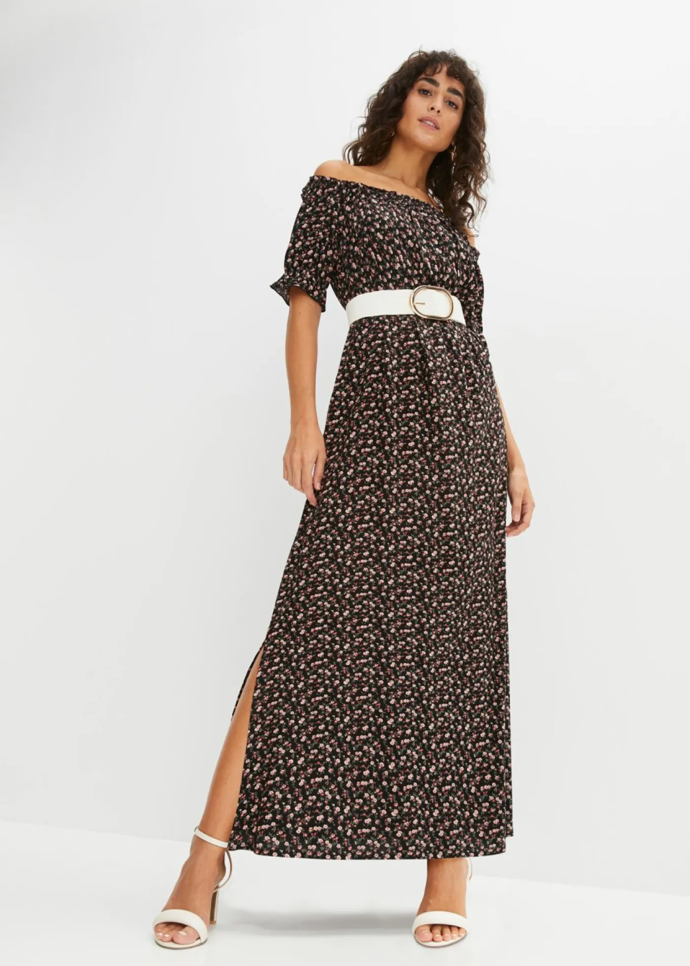 Online Vestido maxi de viscosa pura Mujer Vestidos