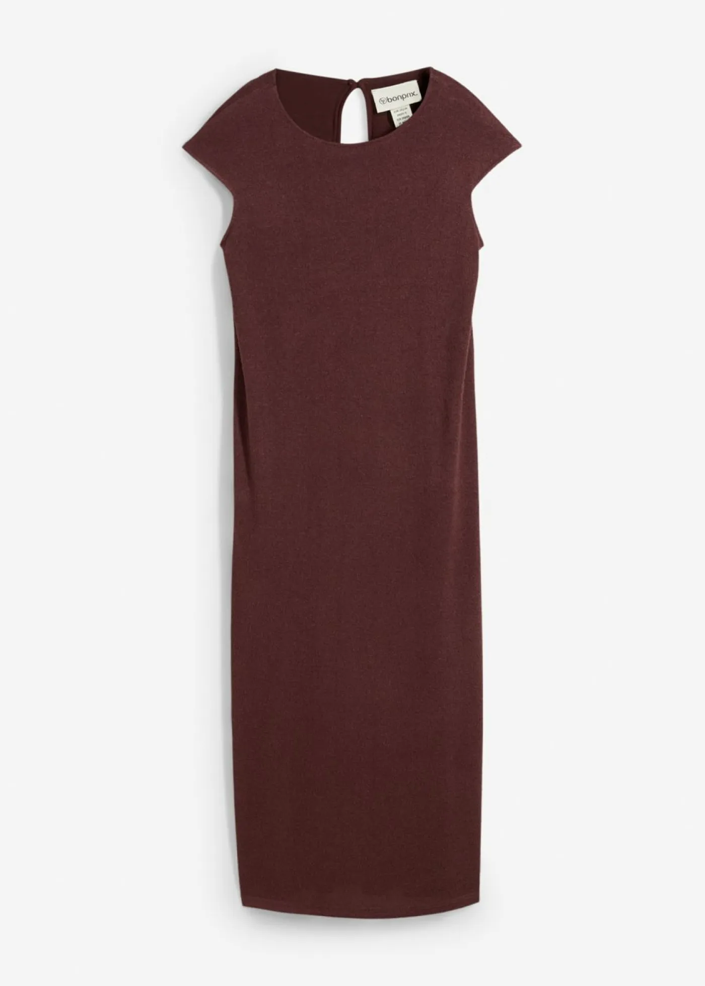Outlet Vestido midi con aspecto de punto Mujer Vestidos