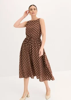 Discount Vestido midi con cordón Mujer Vestidos