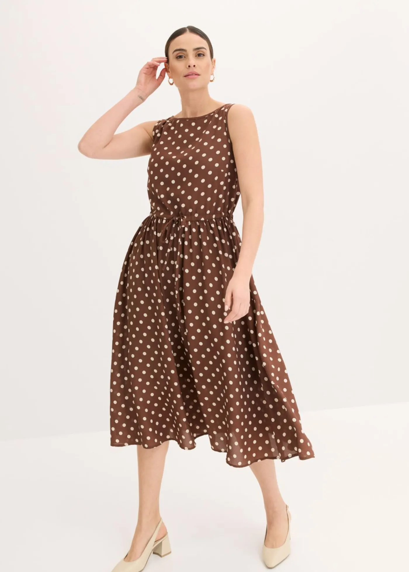 Discount Vestido midi con cordón Mujer Vestidos