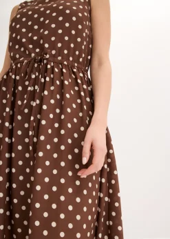 Discount Vestido midi con cordón Mujer Vestidos