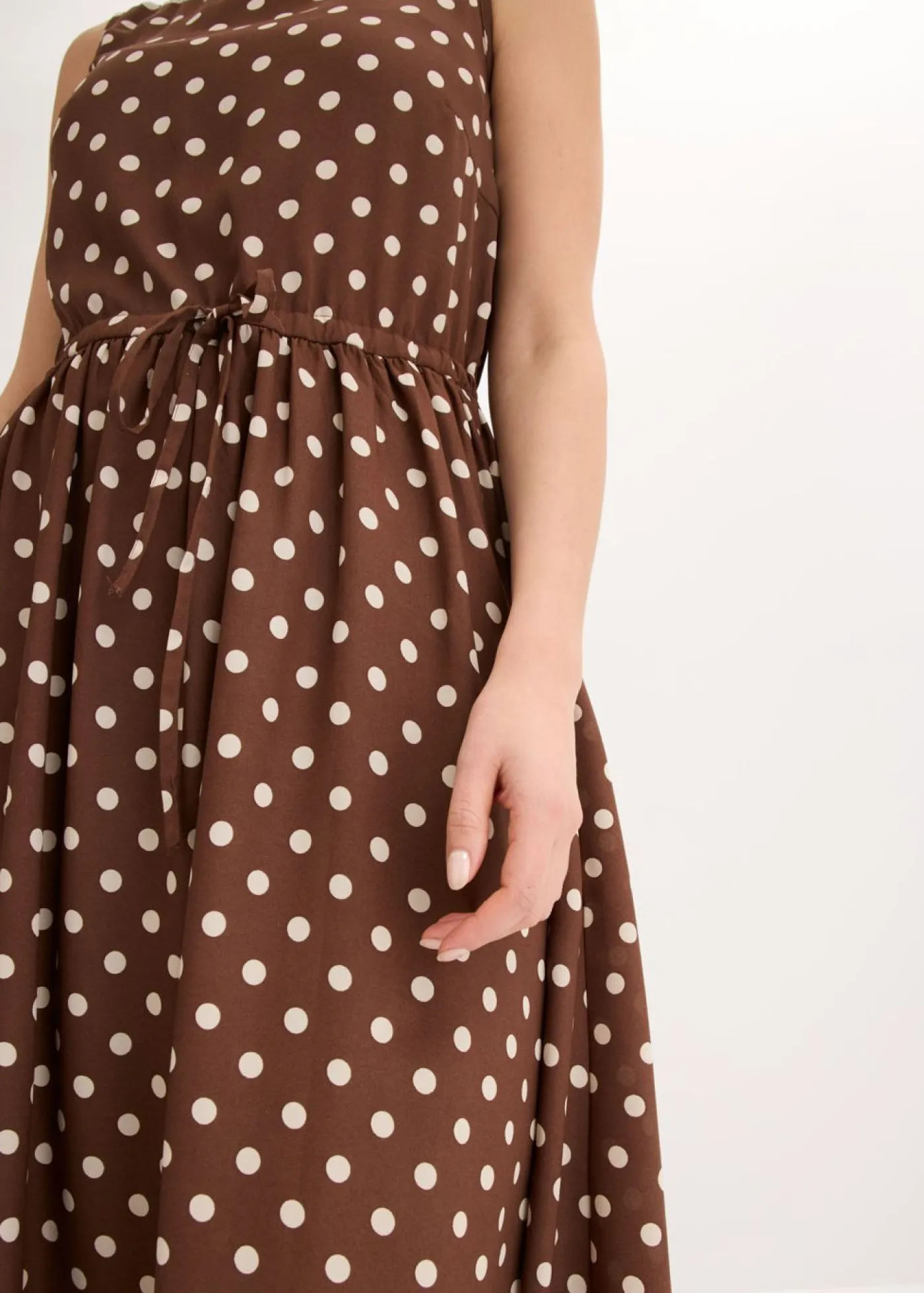 Discount Vestido midi con cordón Mujer Vestidos