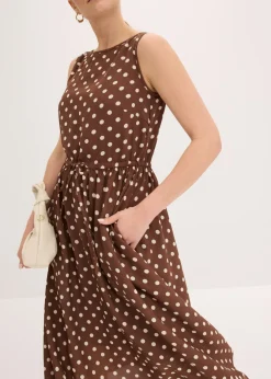 Discount Vestido midi con cordón Mujer Vestidos