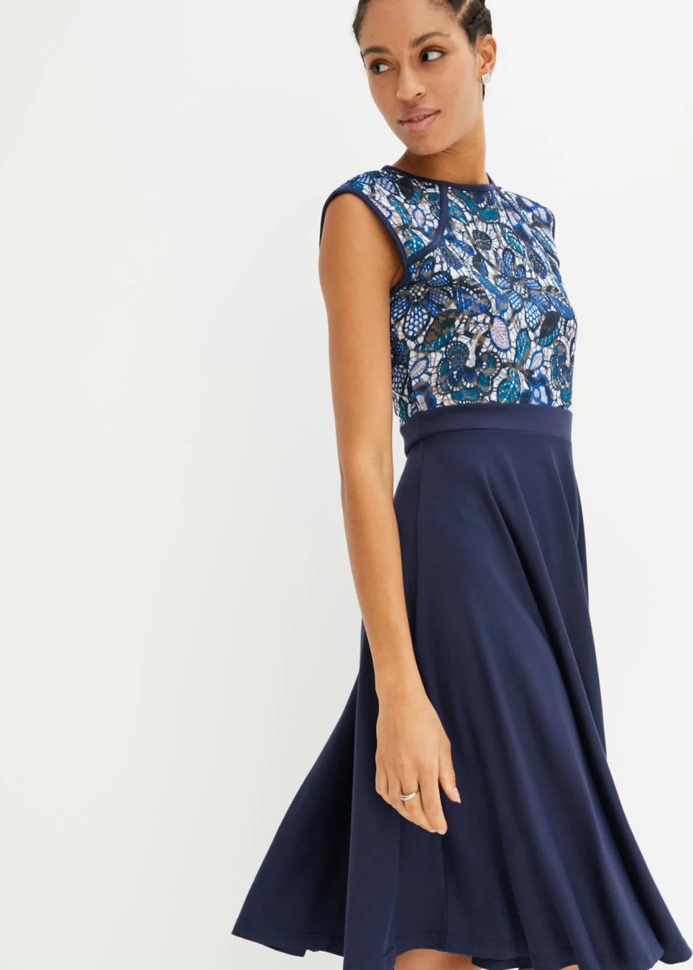 Discount Vestido midi con encaje Mujer Vestidos|Novedades