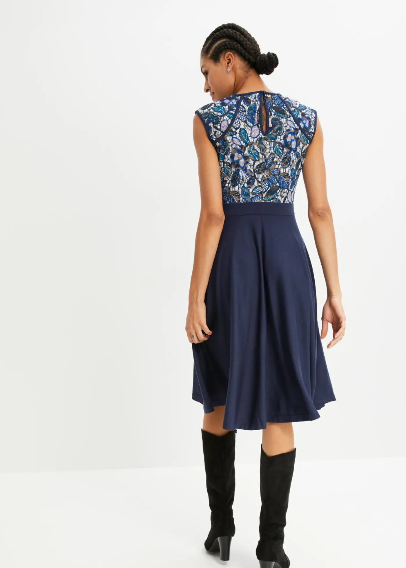 Discount Vestido midi con encaje Mujer Vestidos|Novedades