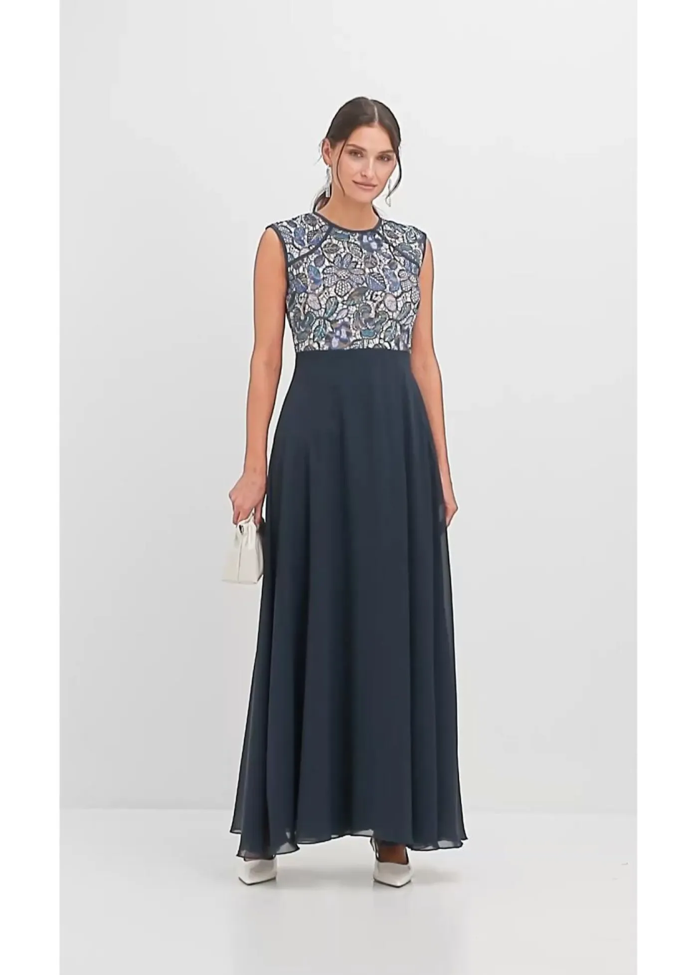 Discount Vestido midi con encaje Mujer Vestidos|Novedades