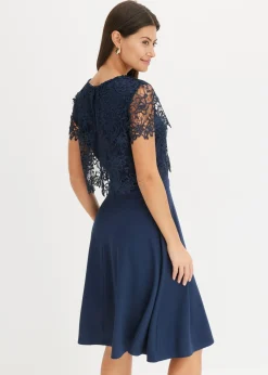 New Vestido midi con encaje Mujer Vestidos|Novedades