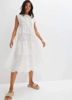 Discount Vestido midi con encaje Mujer Vestidos