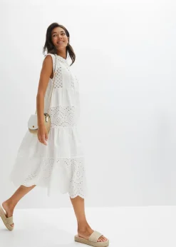 Discount Vestido midi con encaje Mujer Vestidos