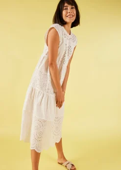 Discount Vestido midi con encaje Mujer Vestidos