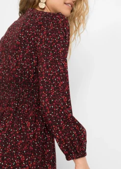 Vestido midi con estampado de flores Mujer Vestidos