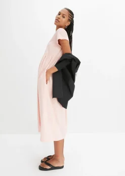 Best Vestido midi de algodón orgánico puro Mujer Tallas Pequeñas|Novedades