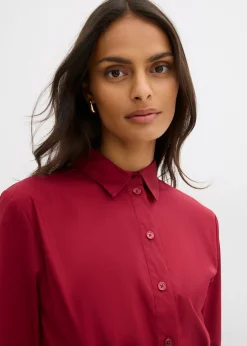 Clearance Vestido midi de algodón orgánico puro Mujer Esenciales|Vestidos