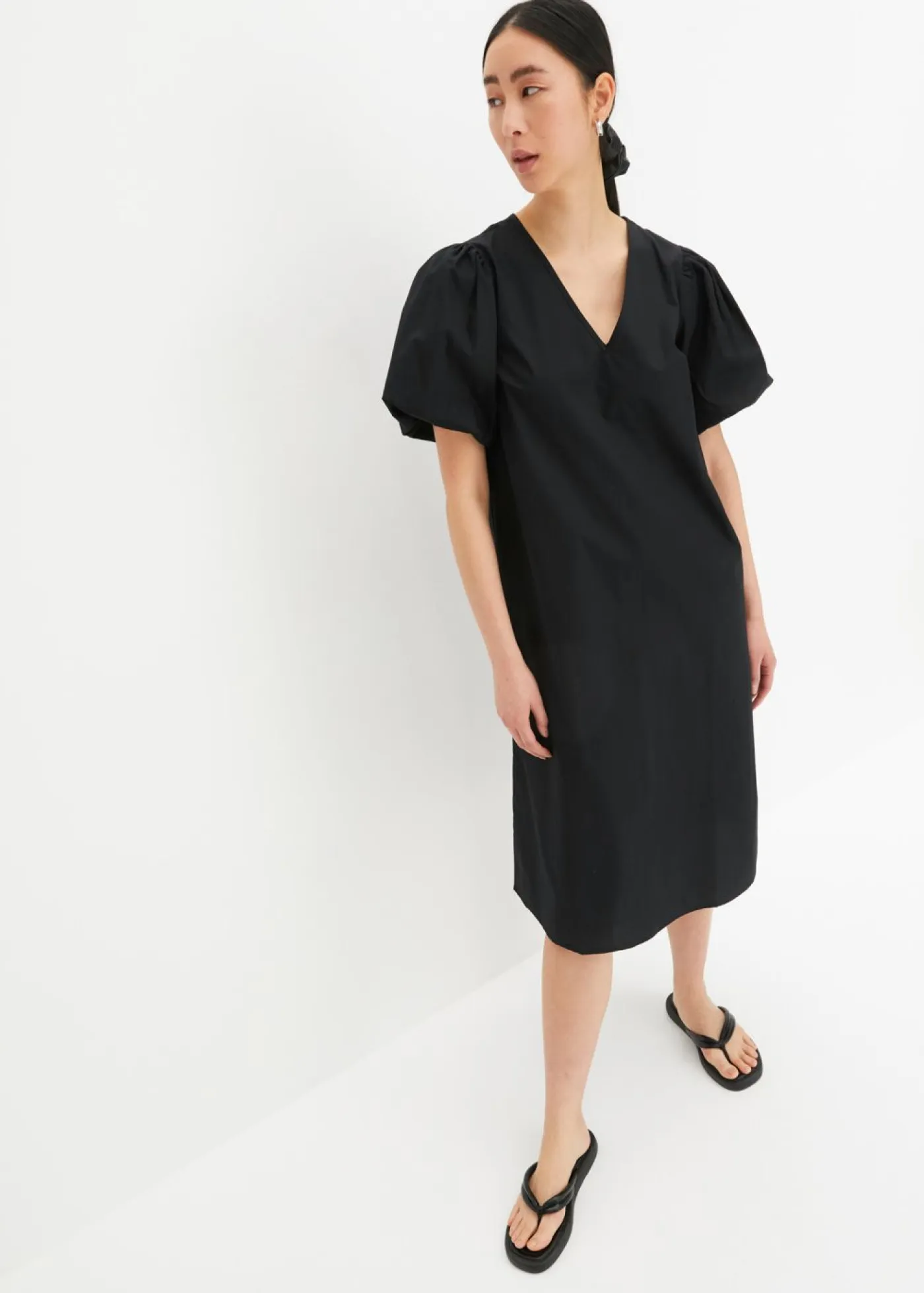 Best Vestido midi de algodón orgánico Mujer Vestidos
