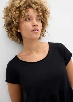 New Vestido midi de algodón orgánico puro Mujer Vestidos|Tallas Pequeñas