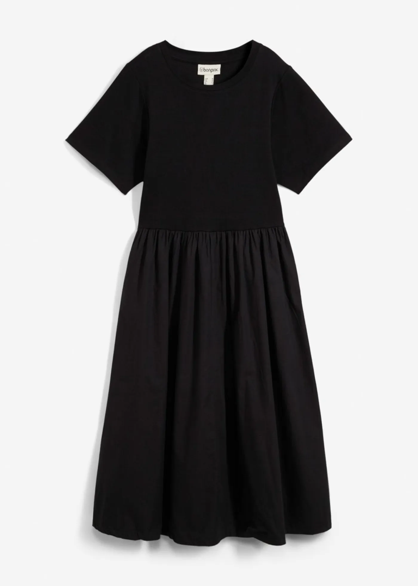 Sale Vestido midi de algodón puro Mujer Esenciales|Vestidos