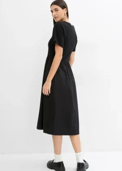 Sale Vestido midi de algodón puro Mujer Esenciales|Vestidos