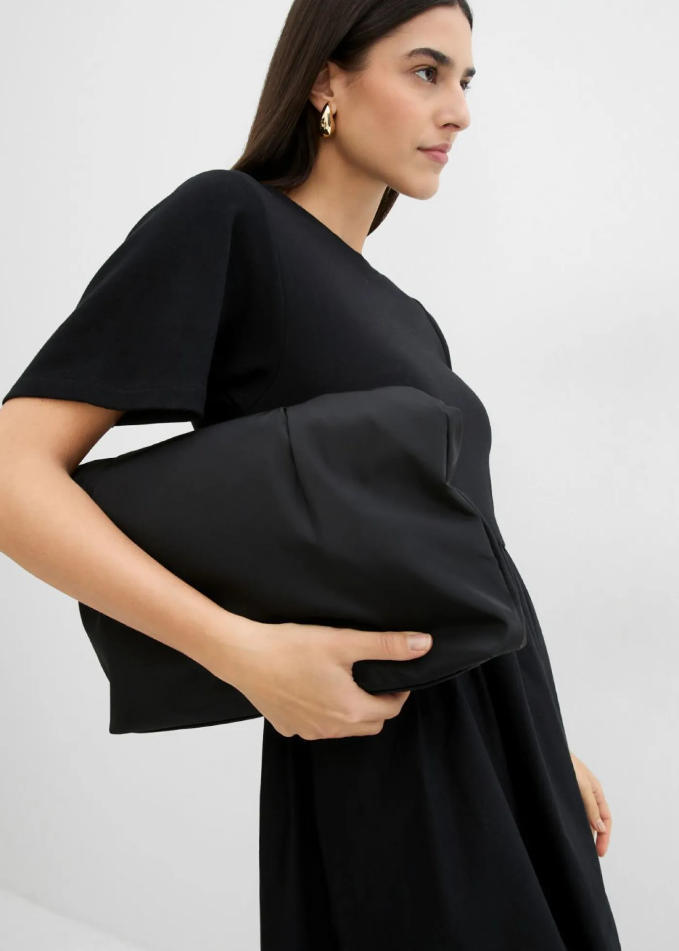 Sale Vestido midi de algodón puro Mujer Esenciales|Vestidos