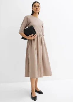 Discount Vestido midi de algodón puro Mujer Esenciales|Vestidos