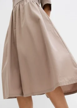 Discount Vestido midi de algodón puro Mujer Esenciales|Vestidos