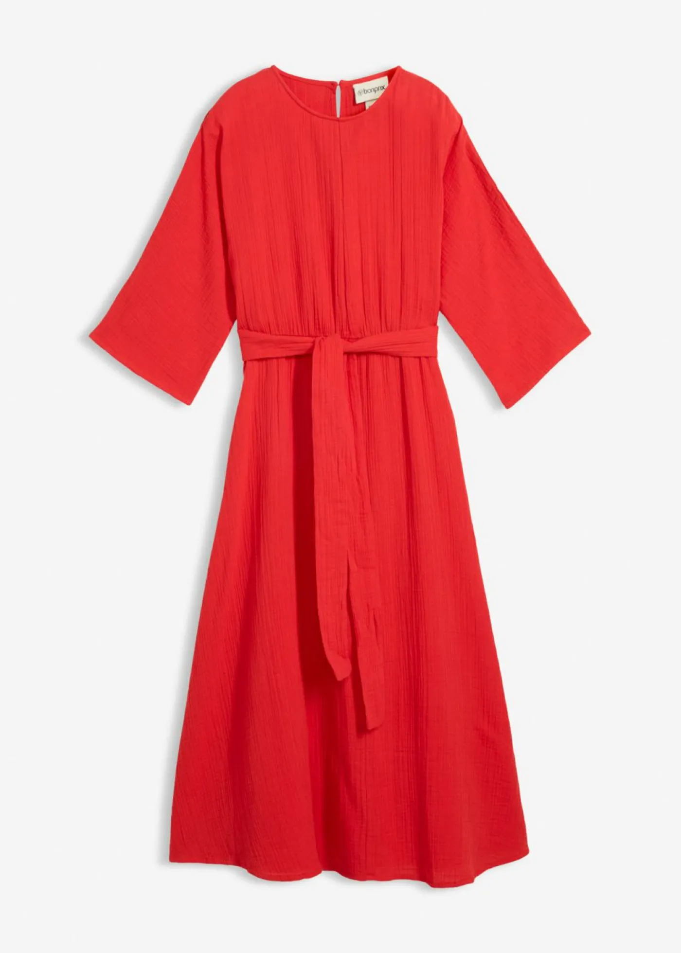 Clearance Vestido midi de algodón suave Mujer Vestidos