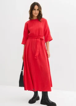 Clearance Vestido midi de algodón suave Mujer Vestidos