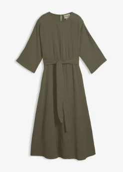 New Vestido midi de algodón suave Mujer Vestidos