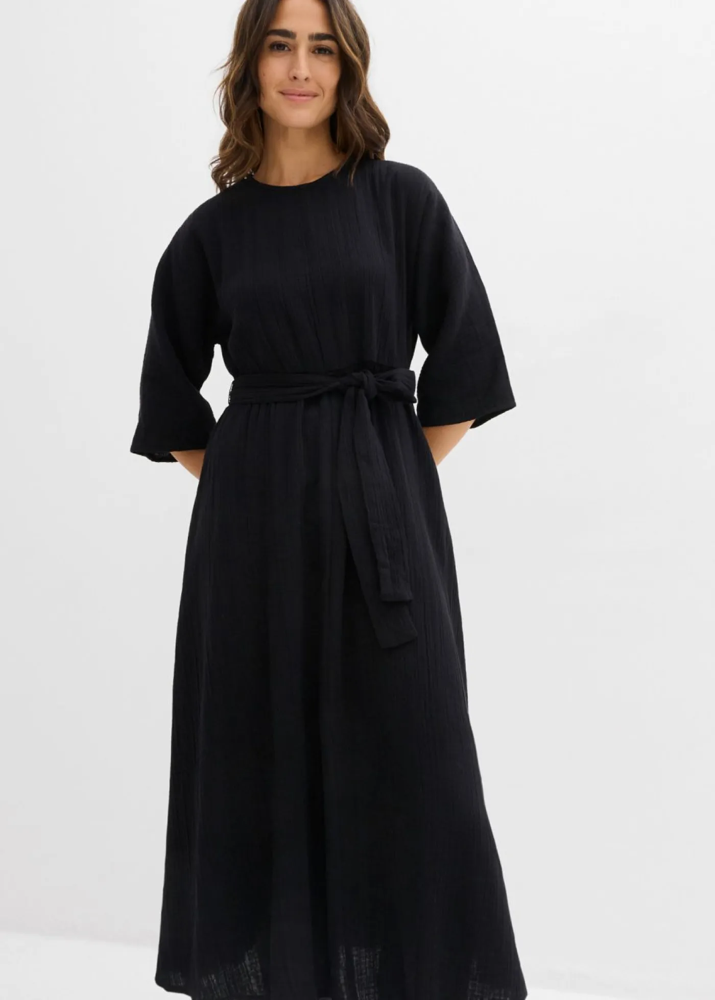 New Vestido midi de algodón suave Mujer Vestidos