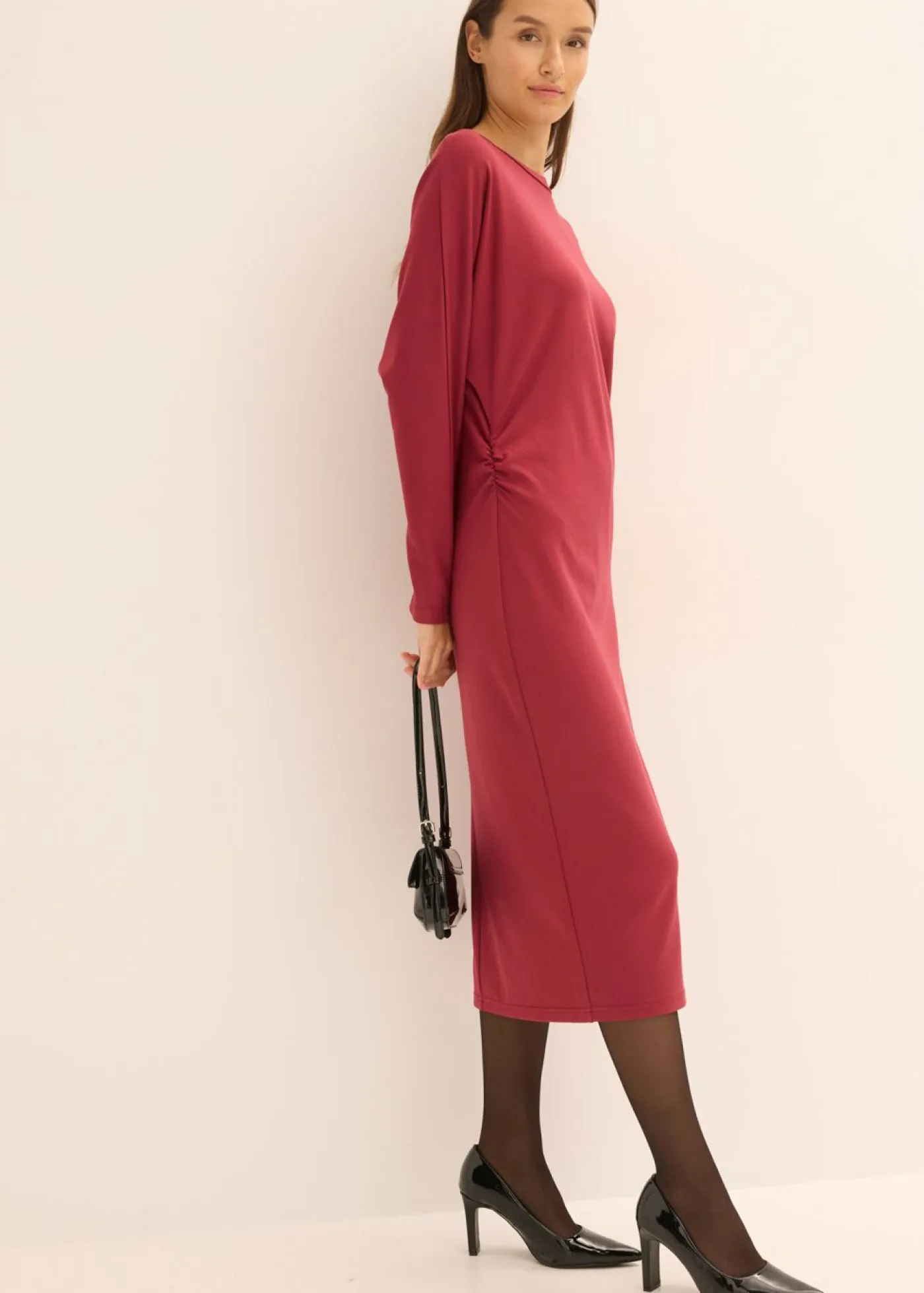 Outlet Vestido midi de cómodo Punto di Roma Mujer Vestidos