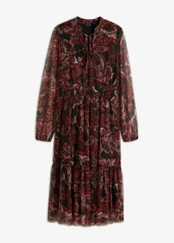 Hot Vestido midi de malla Mujer Vestidos