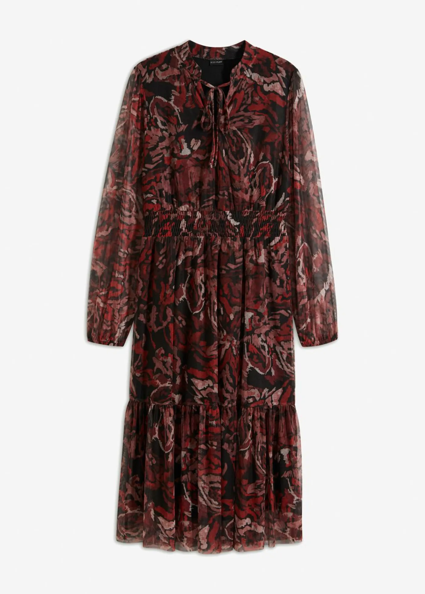 Hot Vestido midi de malla Mujer Vestidos