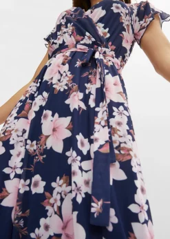 Best Vestido midi de malla estampado Mujer Vestidos