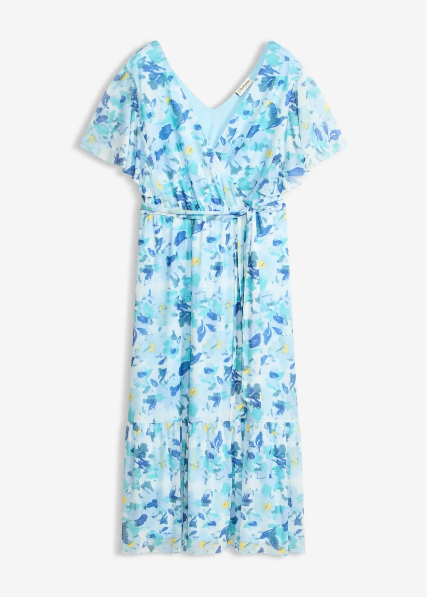 Vestido midi de malla suave Mujer Vestidos|Novedades